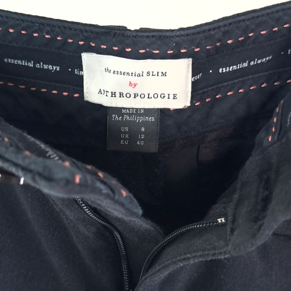 Anthropologie The Essential Slim Trouser Pants Sz 8 - Picture 6 of 9